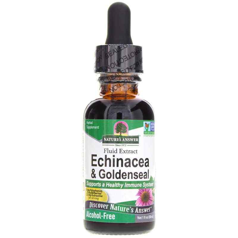 Echinacea Goldenseal Extract Alcohol-Free, 1 Oz, by Natures Answer