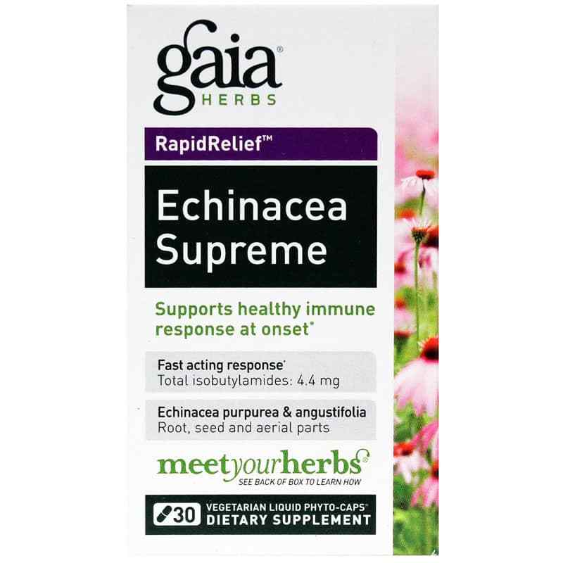 Echinacea Supreme, 30 Liquid Phyto Caps, by Gaia Herbs