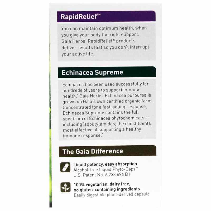 Echinacea Supreme, 30 Liquid Phyto Caps, by Gaia Herbs, image #3
