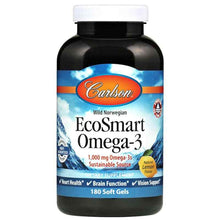 EcoSmart Omega-3 with Natural Lemon Flavor, 180 Softgels, by Carlson Labs