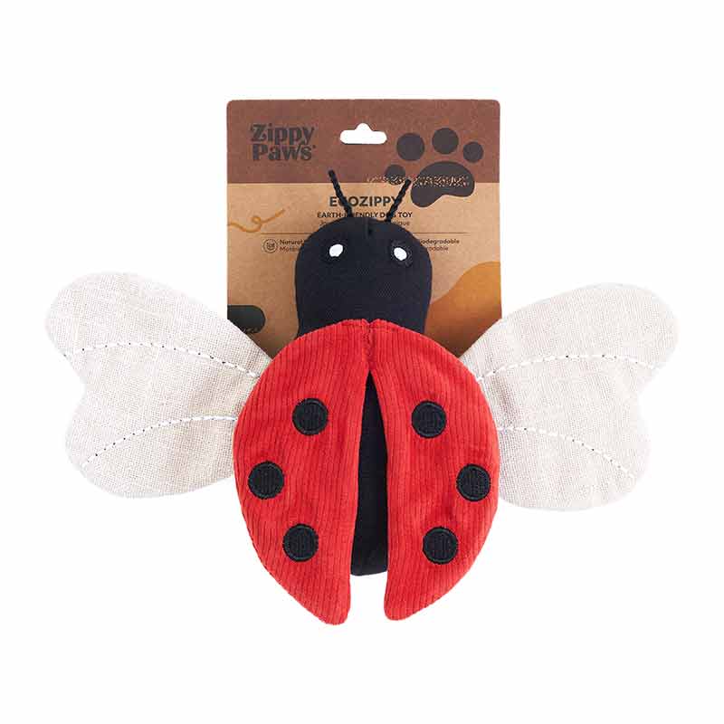 ecoZippy Corduroy Critter Ladybug, by ZippyPaws
