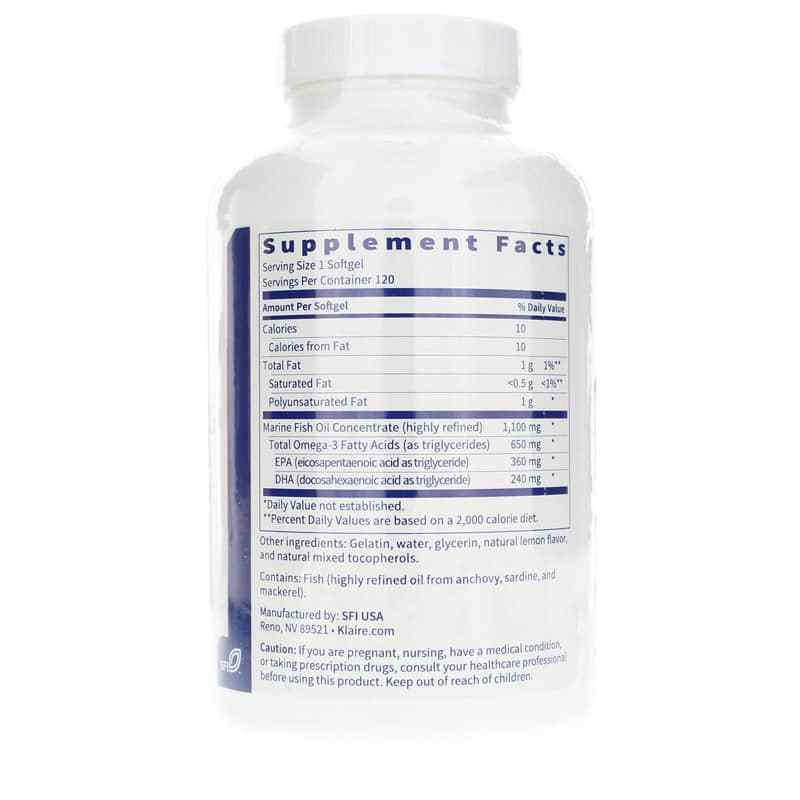 Eicosamax TG Ultra-Pure Fish Oil, 120 Softgels, by SFI Health, image #2