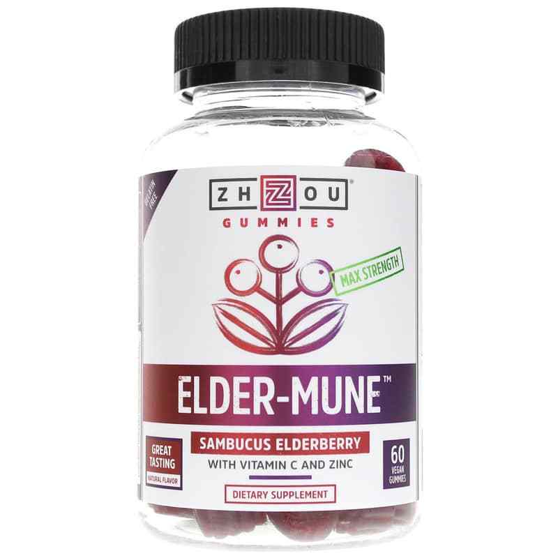 Elder-Mune Sambucus Elderberry Gummies, by Zhou Nutrition