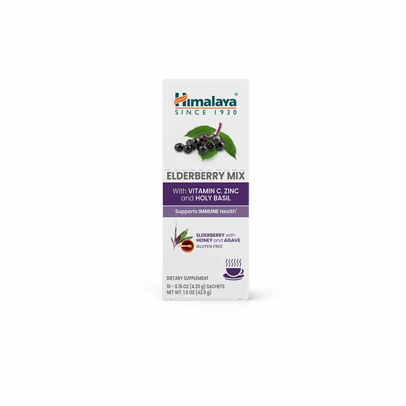 Elderberry Drink Mix, 10 Packets, by Himalaya