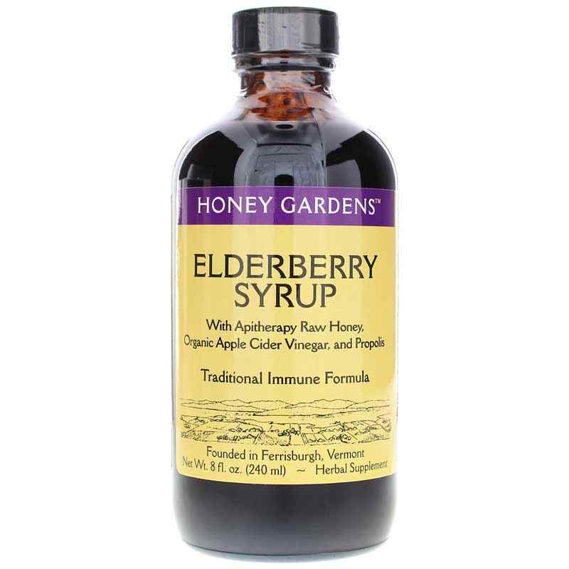 Elderberry Syrup, 8 Oz, by Honey Gardens