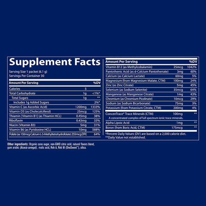 Electrolyte Stamina Power Pak, Lemon Lime, by Trace Minerals Research, image #2