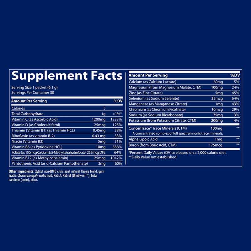 Electrolyte Stamina Power Pak, Sugar Free Citrus, by Trace Minerals Research, image #2