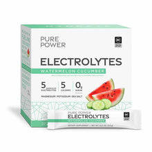 Electrolytes, Watermelon Cucumber, 30 Packets, by Pure Power