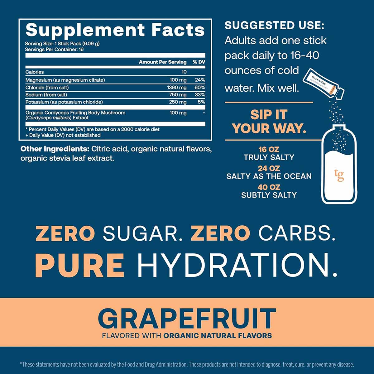 ElectroMag Electrolyte Stick, by True Grace