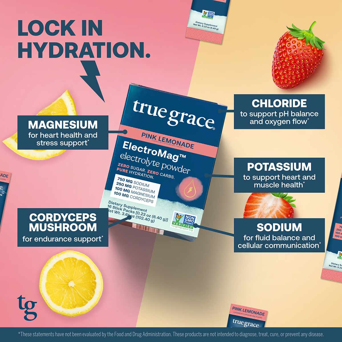 ElectroMag Electrolyte Stick, by True Grace
