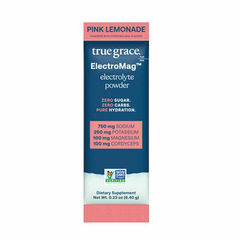 ElectroMag Electrolyte Stick, Pink Lemonade, Single Packet, by True Grace