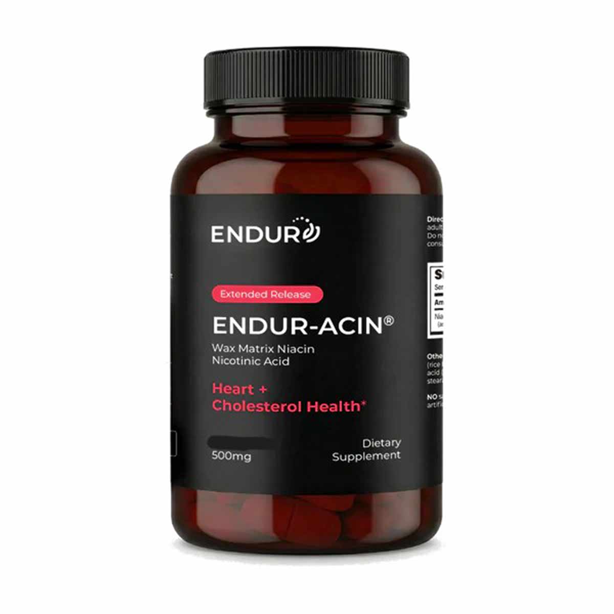 ENDUR-ACIN Wax Matrix Niacin 500 Mg, 100 Tablets, by Endurance Products