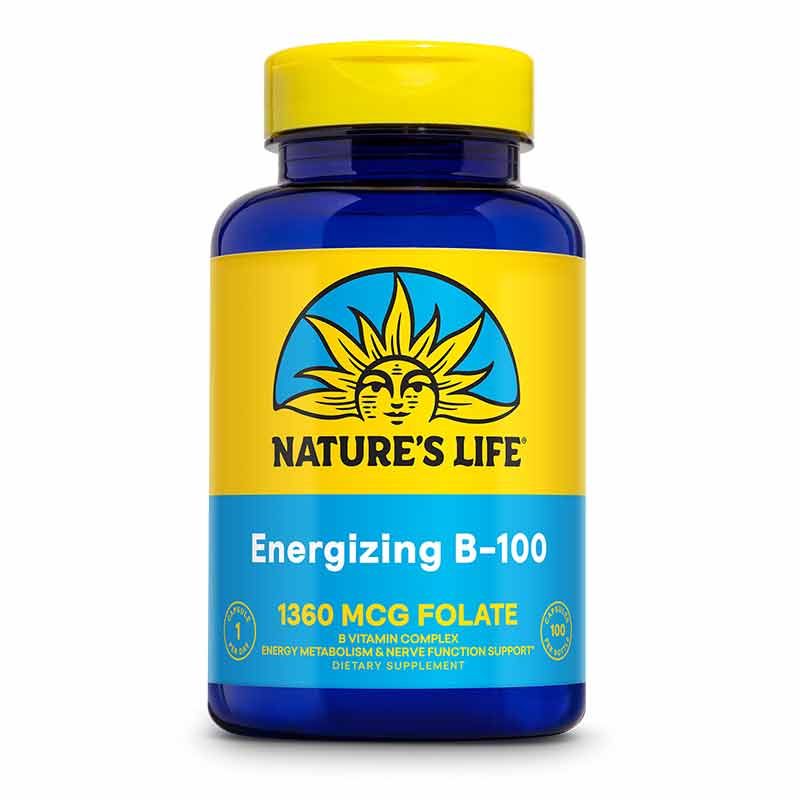 Energizing B-100, 100 Capsules, by Natures Life