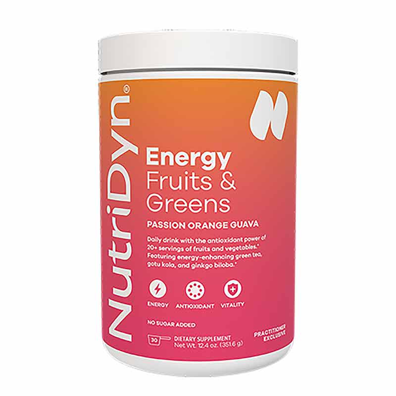 Energy Fruits & Greens, Passion Orange Guava, by NutriDyn