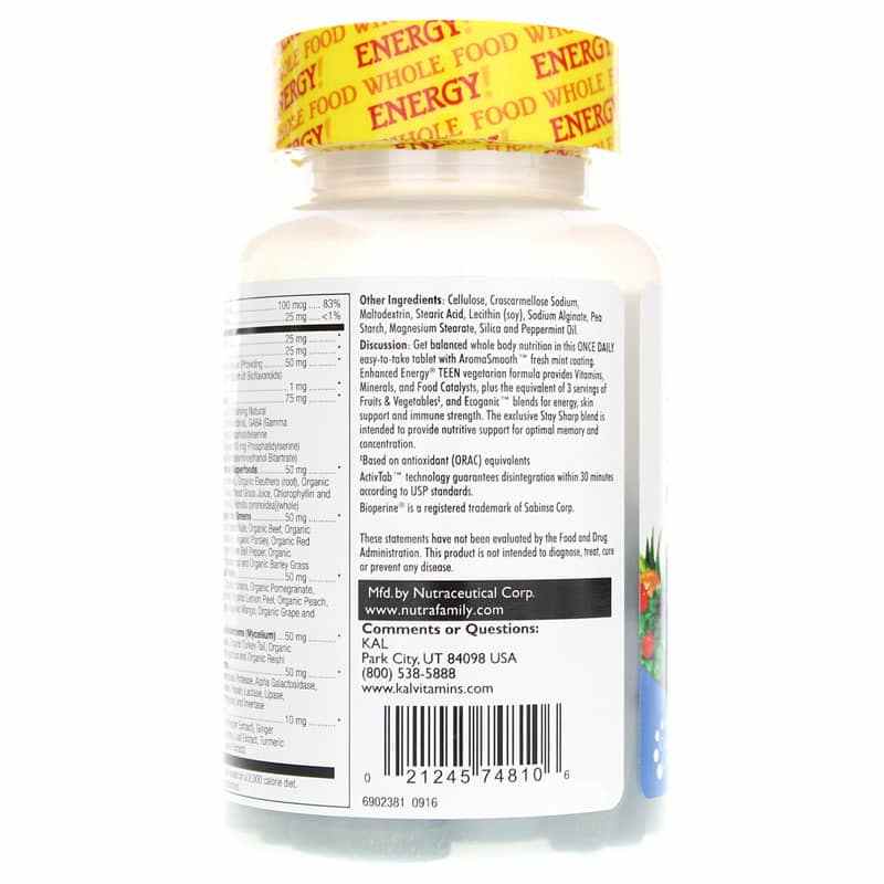 Enhanced Energy Teen Multivitamin, by Kal, image #4