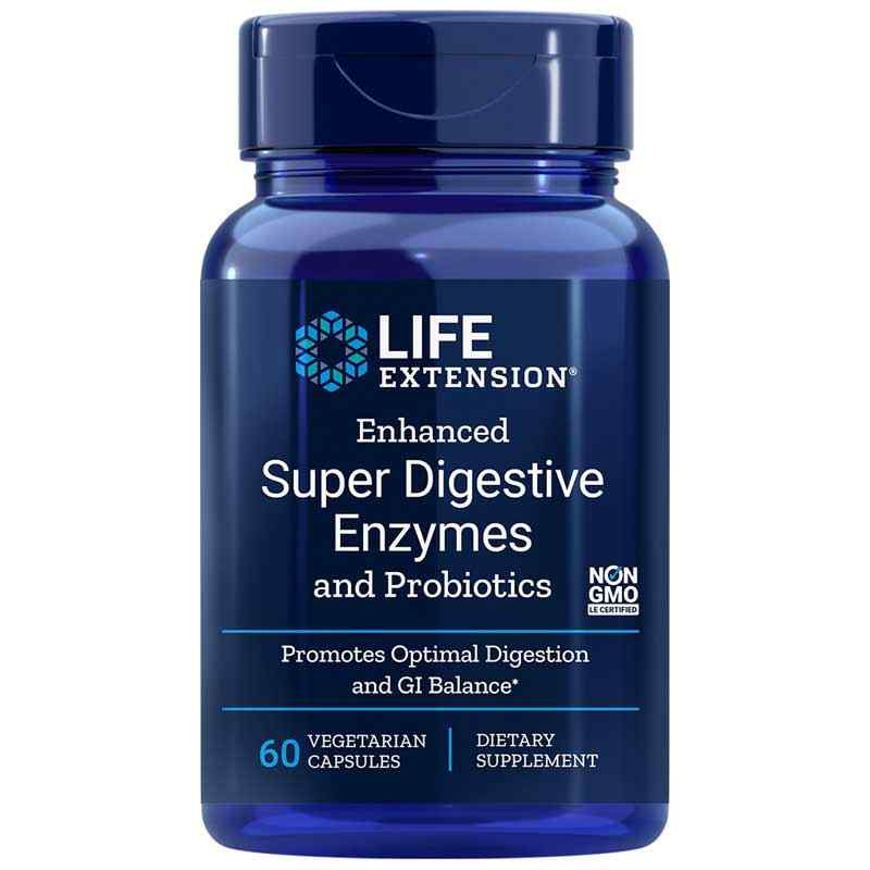 Enhanced Super Digestive Enzymes with Probiotics, by Life Extension