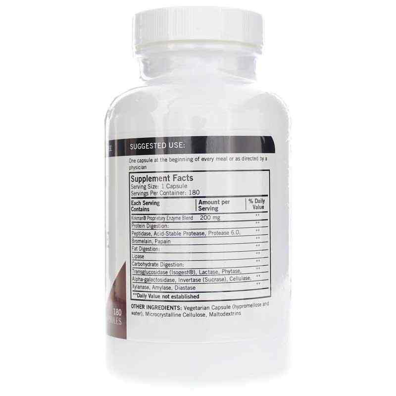 EnZym Complete/DPP-IV II w/Isogest, 180 Capsules, by Kirkman, image #2