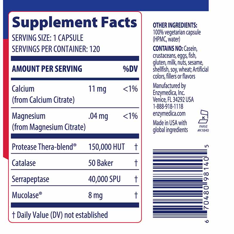 Immune Defense, 120 Capsules, by Enzymedica, image #2