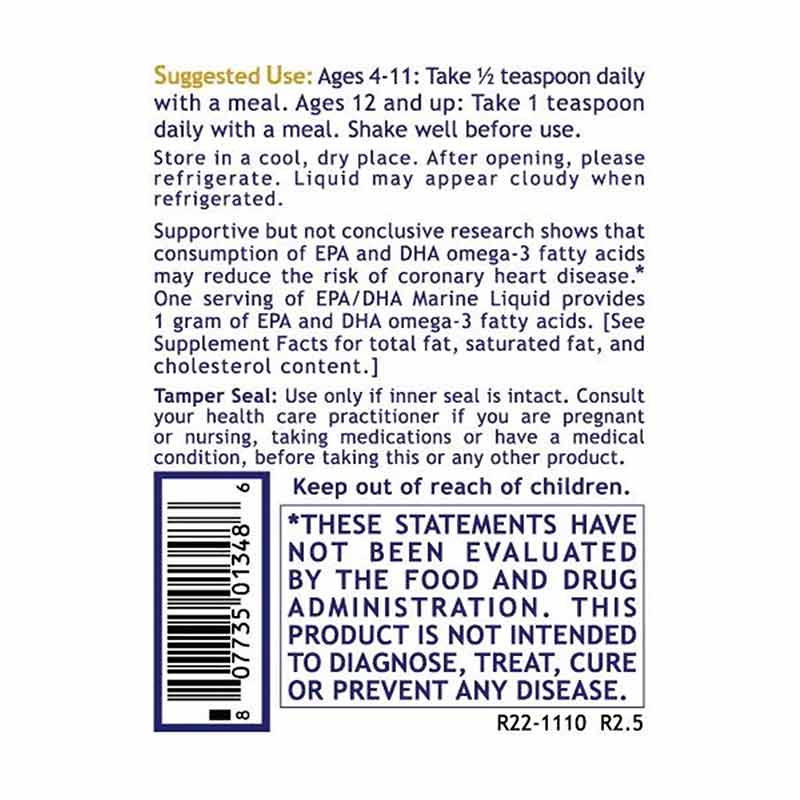 EPA/DHA Marine Liquid Fish Oil Concentrate, by Premier Research Labs, image #3