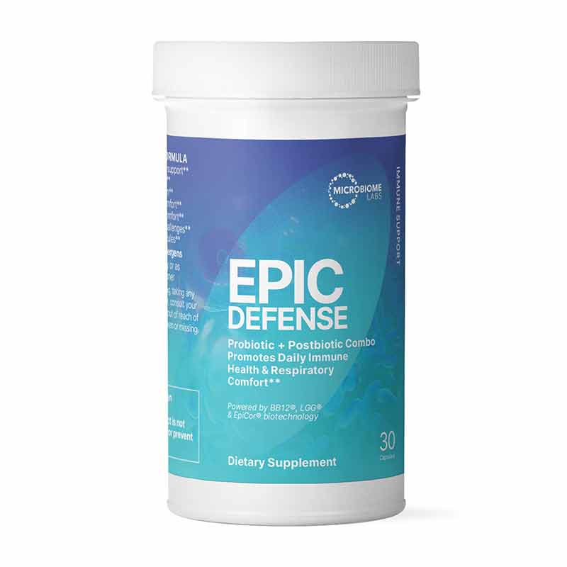 Epic Defense, 30 Capsules, by Microbiome Labs