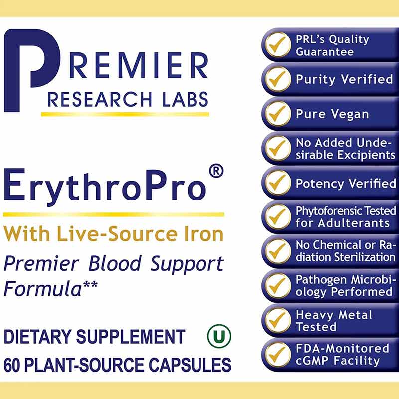 ErythroPro Blood Support Formula, by Premier Research Labs, image #2