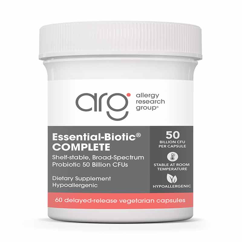 Essential-Biotic Complete Formula Probiotic 50 Billion CFU, by Allergy Research Group