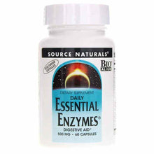 Essential Enzymes 500 Mg Vegetarian, 60 Veg Capsules, by Source Naturals