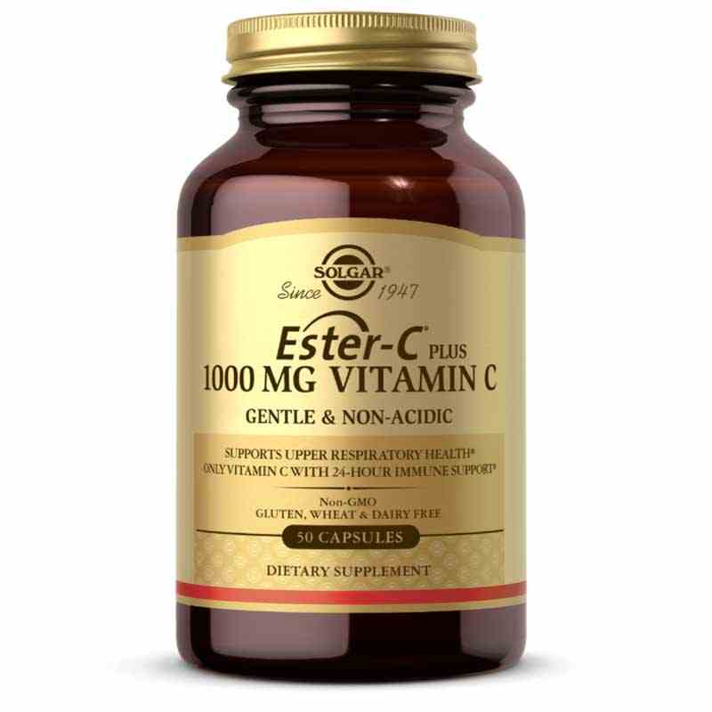Ester-C Plus 1000 Mg Vitamin C Capsules, 50 Capsules, by Solgar