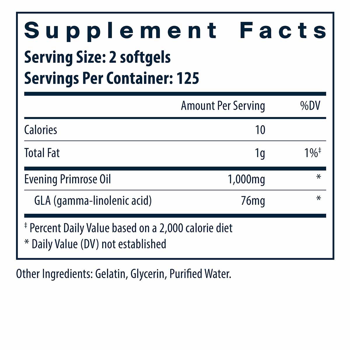 Evening Primrose Oil, by Vital Nutrients