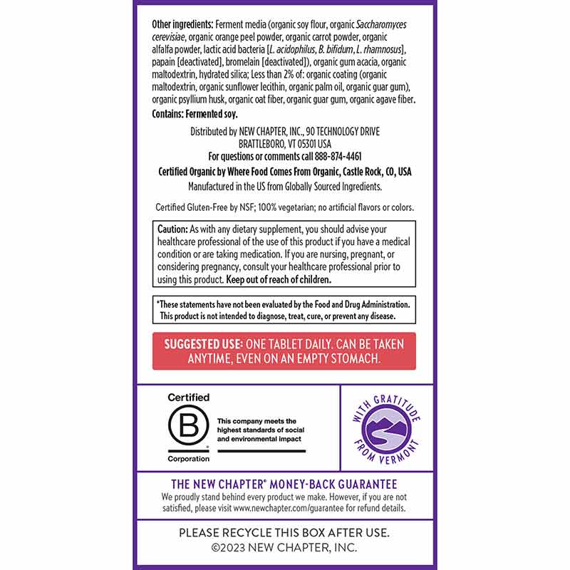 Every Womans One Daily Multi 55+, 24 Veg Tablets, by New Chapter, image #3