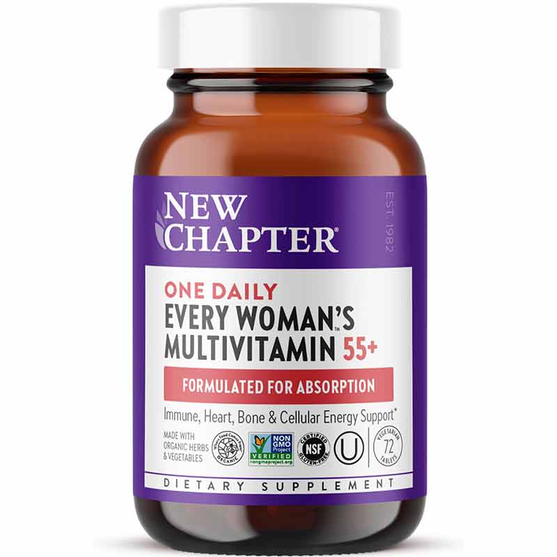 Every Womans One Daily Multi 55+, 72 Veg Tablets, by New Chapter