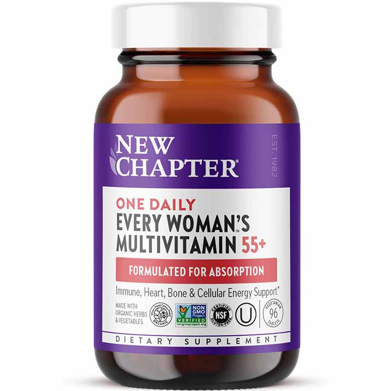 Every Womans One Daily Multi 55+, 96 Veg Tablets, by New Chapter