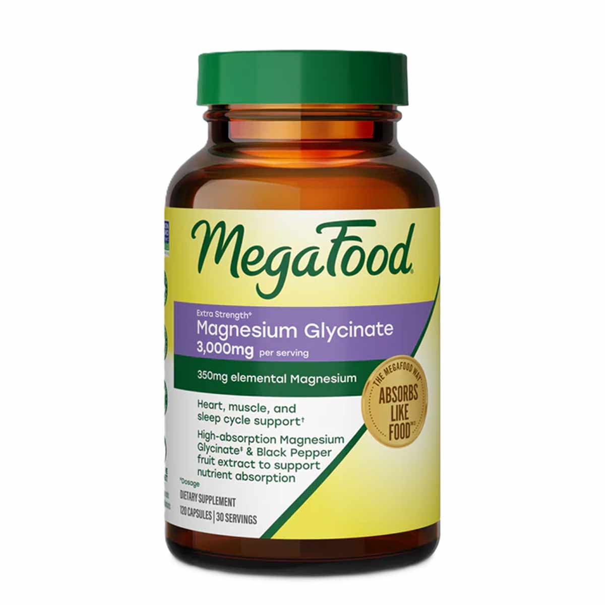 Extra Strength Magnesium Glycinate Capsules, by Megafood