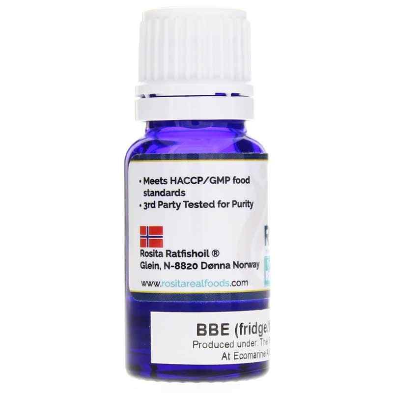 Extra Virgin Ratfish Liver Oil, 10 Ml, by Rosita, image #3