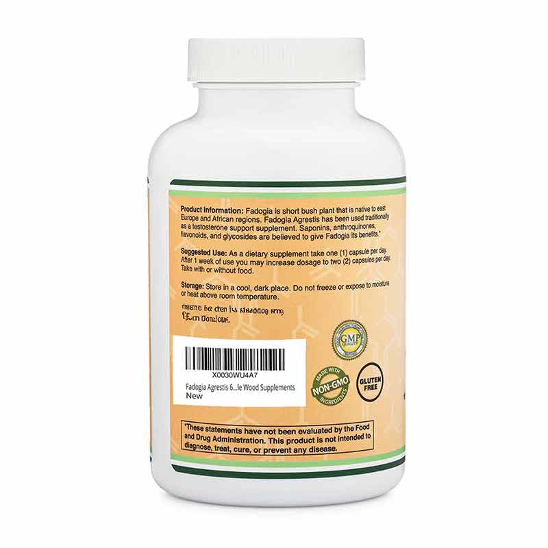 Fadogia Agrestis, 180 Capsules, by Double Wood Supplements, image #3