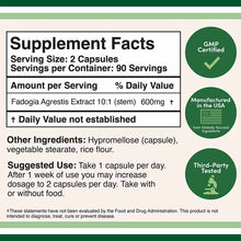 Fadogia Agrestis, 180 Capsules, by Double Wood Supplements, image #4