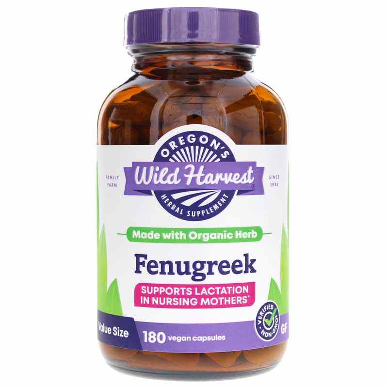 Fenugreek, 180 Vegan Capsules, by Oregons Wild Harvest