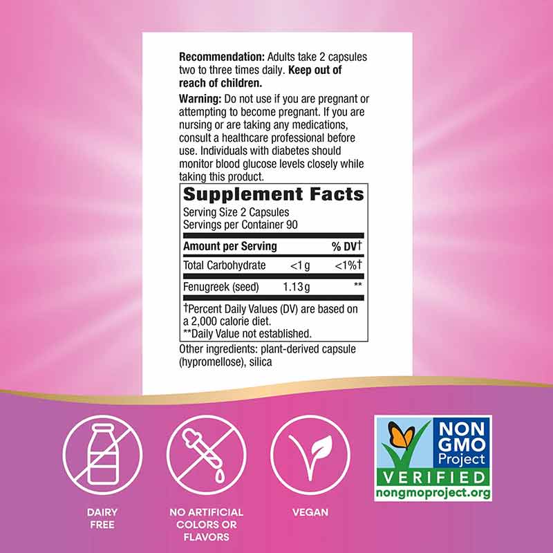 Fenugreek Seed, 180 Vegan Capsules, by Natures Way, image #2