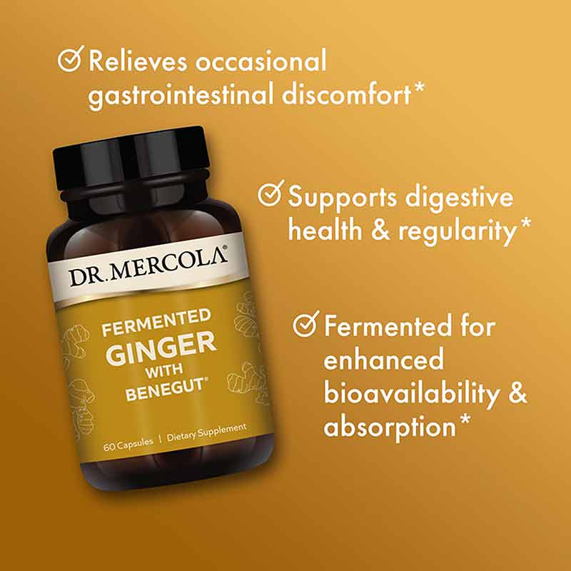Fermented Ginger with Benegut, 60 Capsules, by Dr. Mercola, image #4