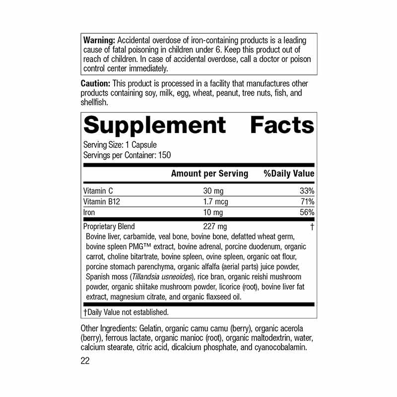 Standard Process Iron Ferrofood by Standard Process - Iron Supplements | NHC – Professional ...