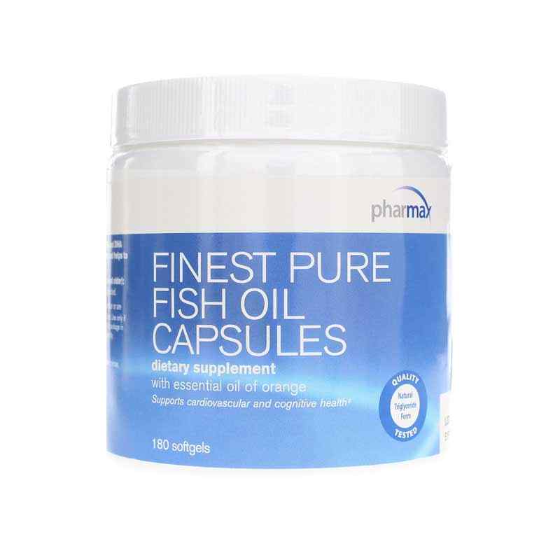 Finest Pure Fish Oil Capsules, 180 Capsules, by Pharmax