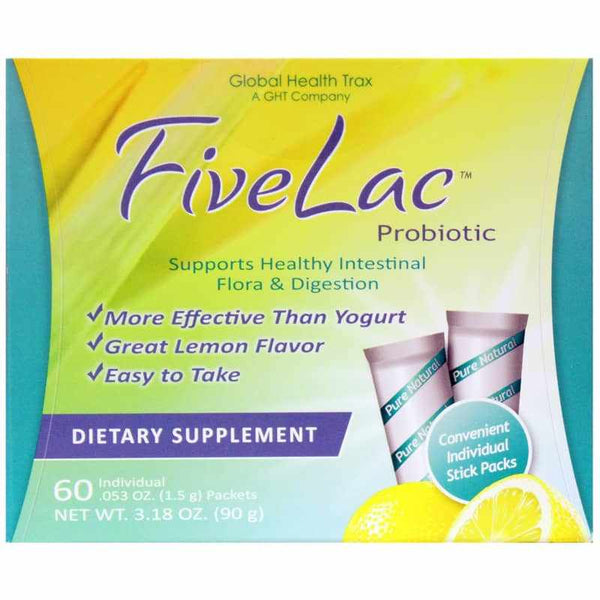 FiveLac Probiotic Lemon Flavor, Global Health Trax – Professional