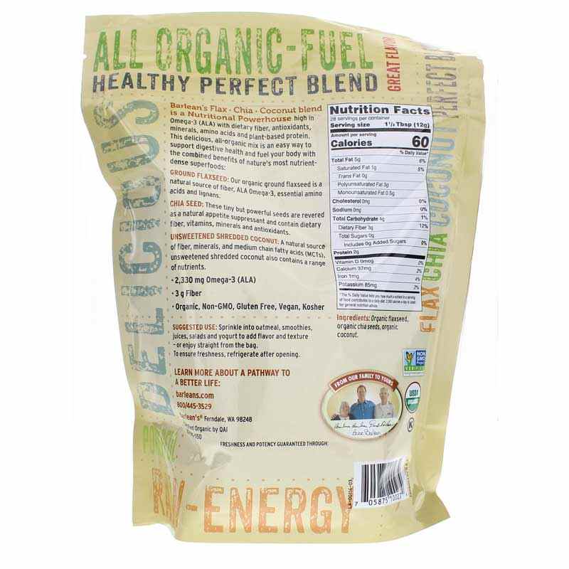 Flax-Chia-Coconut Seed Blend, by Barleans Organic Oils, image #2