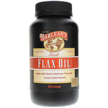 Flax Oil Softgels, 250 Softgels, by Barleans Organic Oils