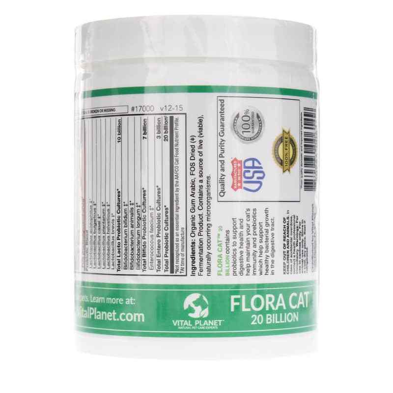 Flora Cat Probiotic 20 Billion CFU Powder, 30 Servings, by Vital Planet, image #3
