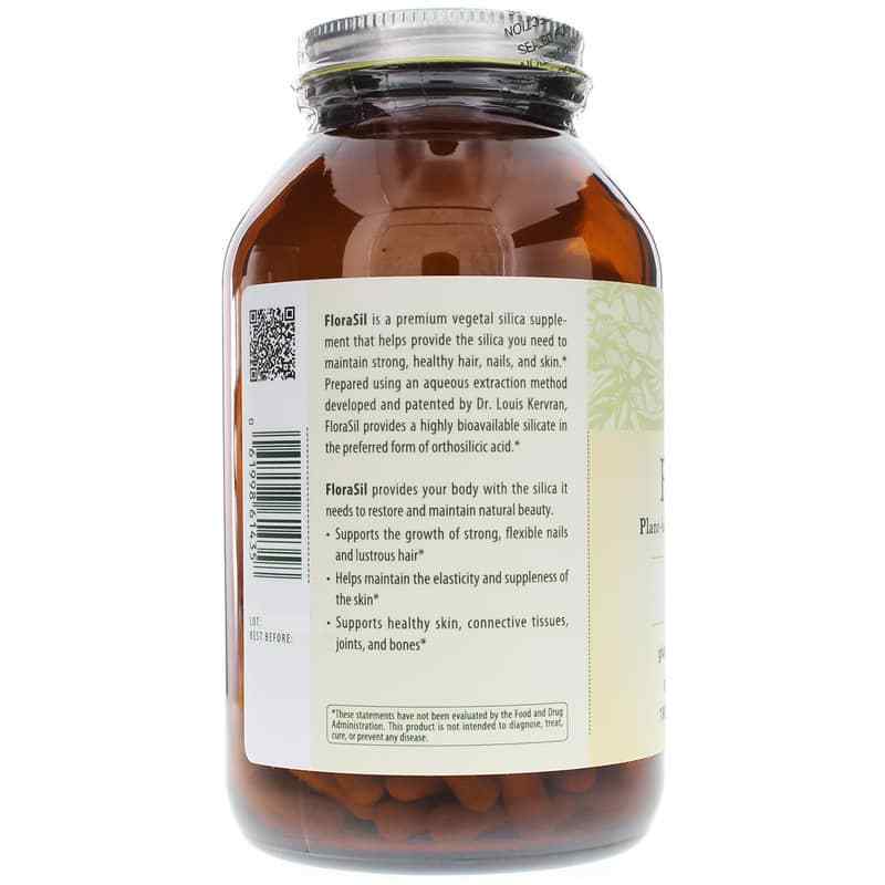 FloraSil Plant-based Silica, 180 Veg Capsules, by Flora, image #3