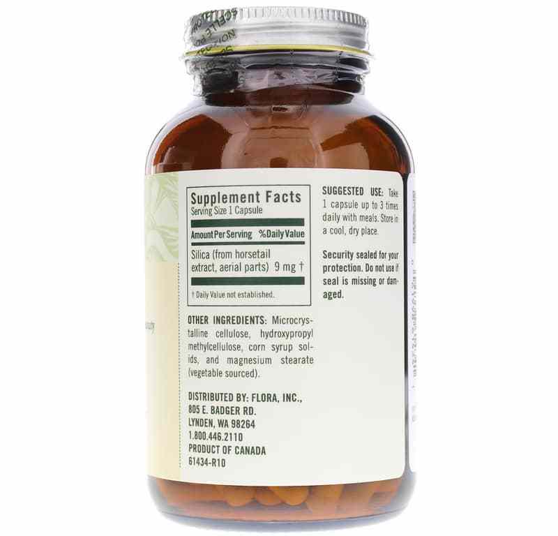 FloraSil Plant-based Silica, 90 Veg Capsules, by Flora, image #2
