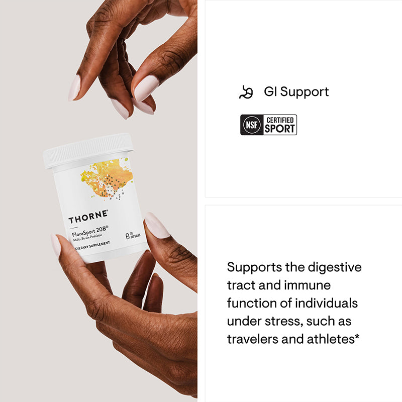 FloraSport 20B® Multi-Strain Probiotic, by Thorne Research, image #2