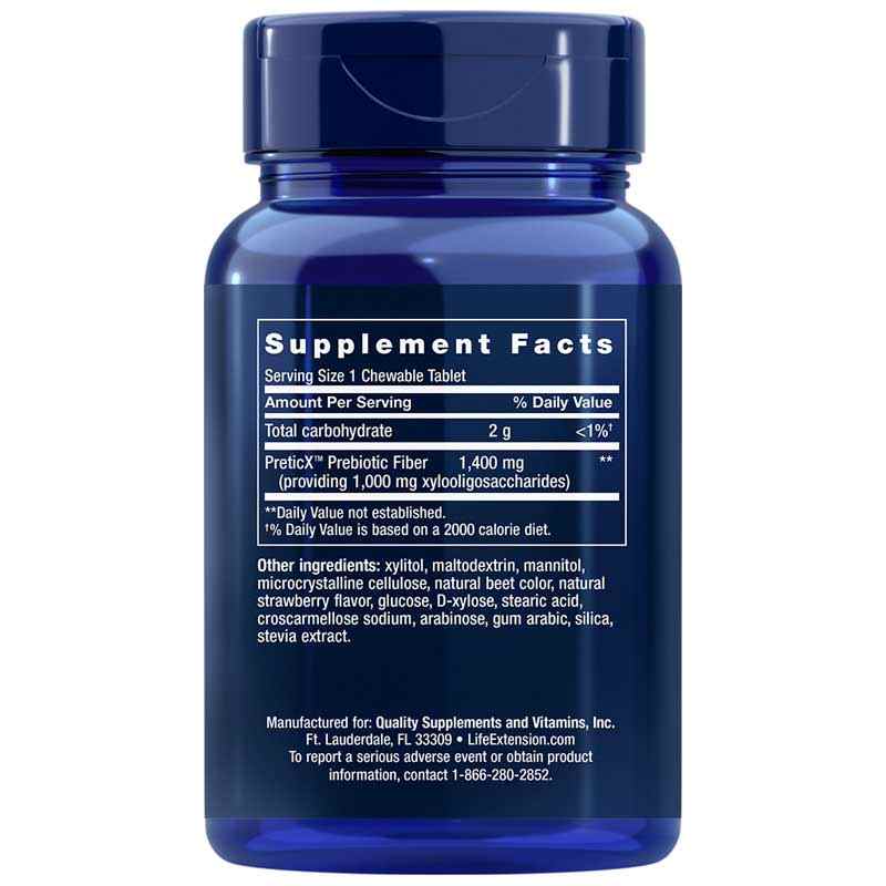 FlorAssist Prebiotic Chewable Strawberry, by Life Extension, image #2