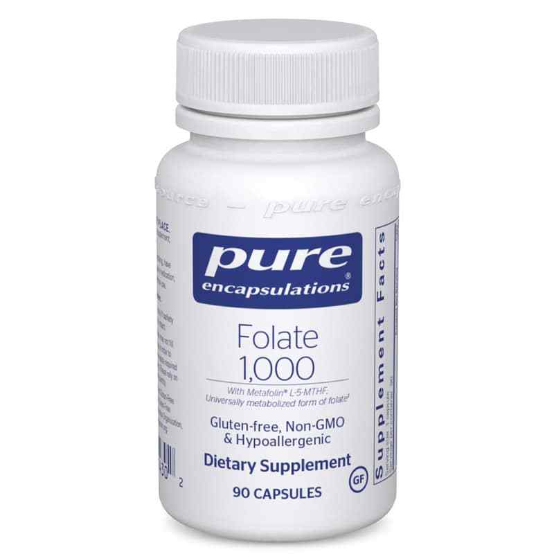 M Folate Folate 1000, Pure Encapsulations – Professional Supplement Center